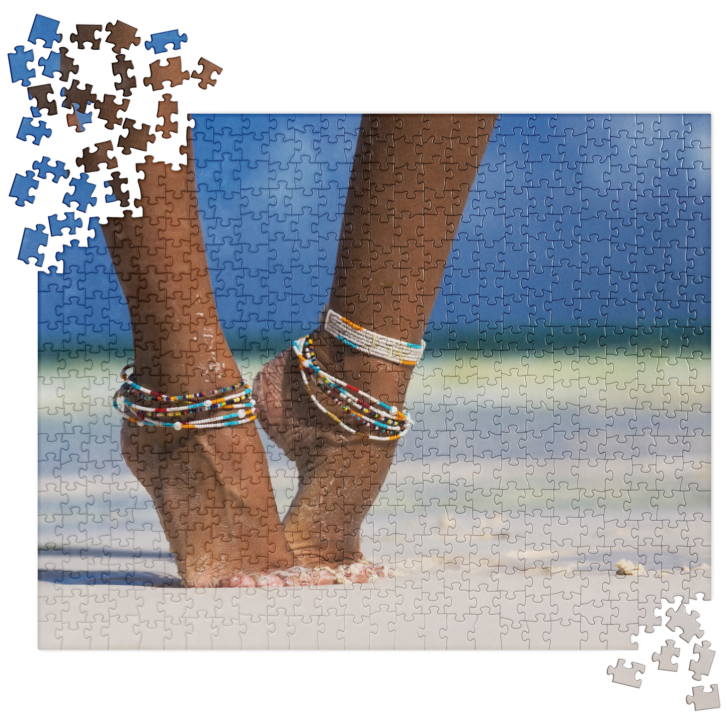 Summer Jigsaw Puzzle: Feet in the Sand