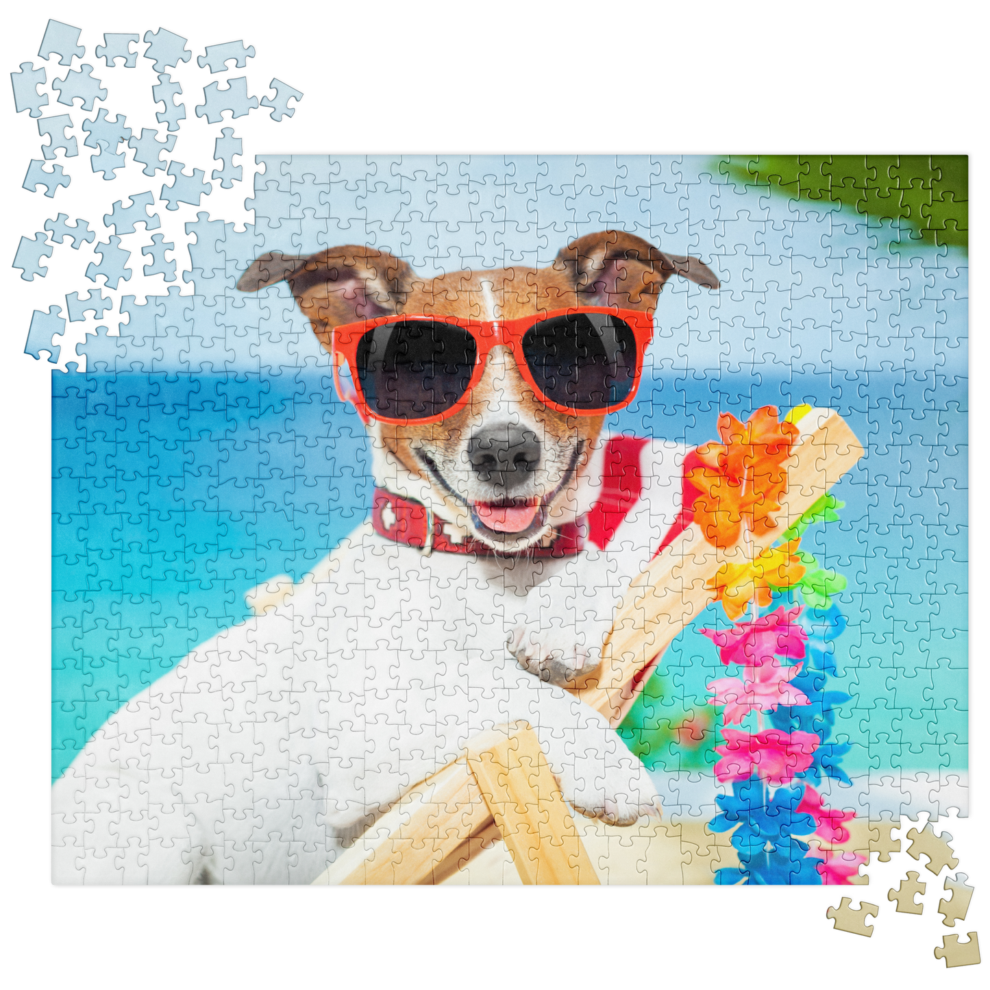 Puppy Jigsaw Puzzle: Puppy with Sunglasses