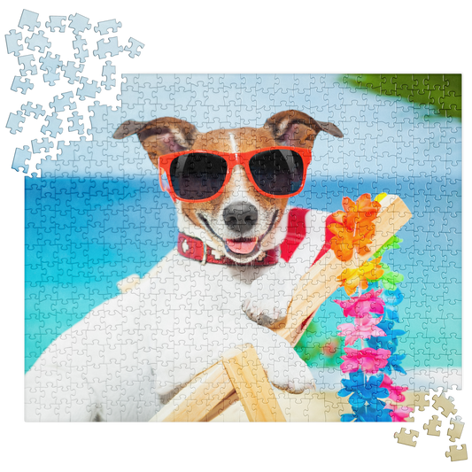 Puppy Jigsaw Puzzle: Puppy with Sunglasses