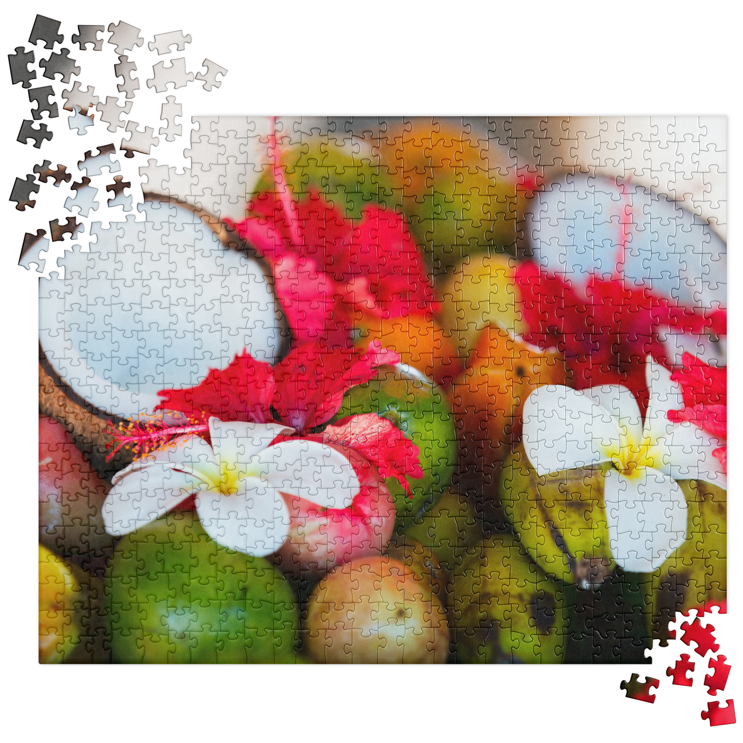 Summer Jigsaw Puzzle: Tropical Fruits and Flowers