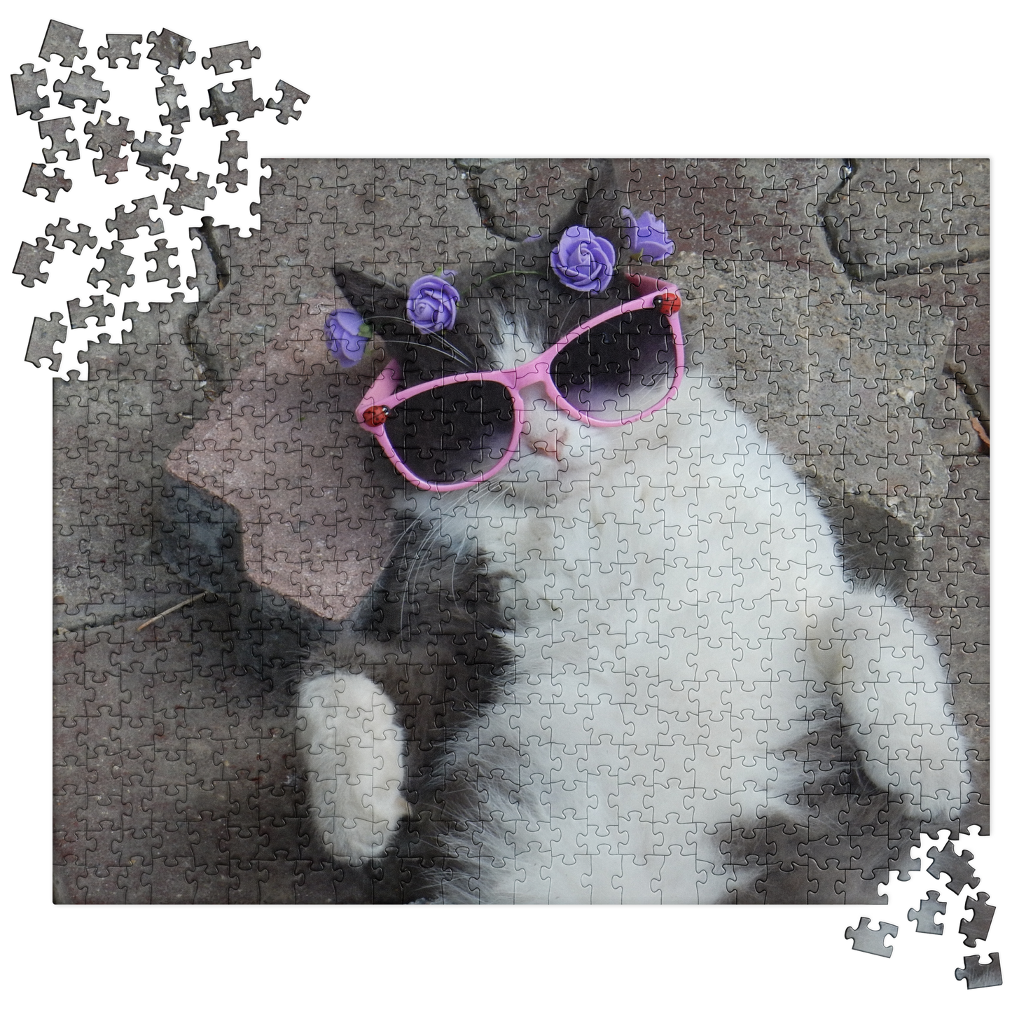 Cat Jigsaw Puzzle: Kitty with Sunglasses