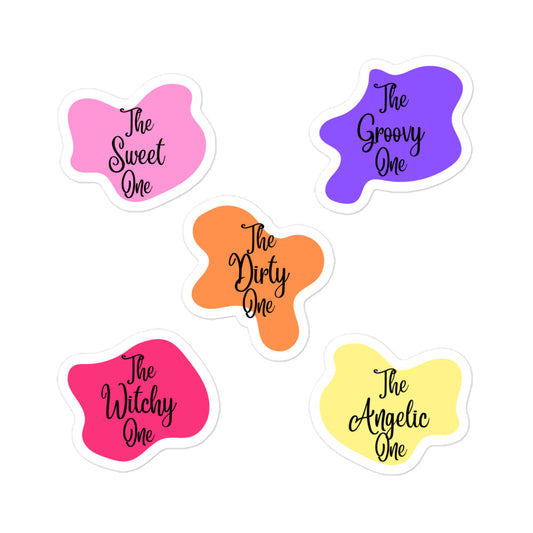 Sticker Sheet: The One (Sweet, Groovy, Dirty, Witchy, Angelic)