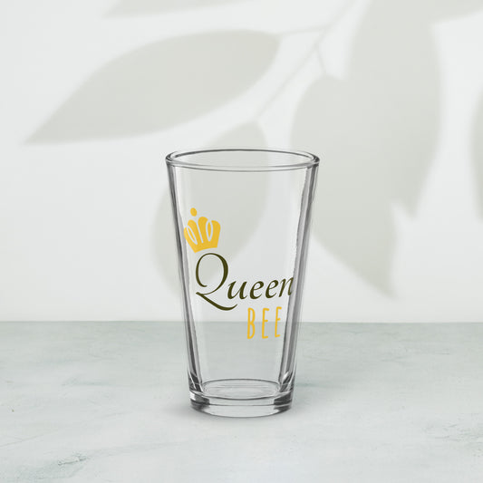 Shaker Pint Glass: Queen Bee
