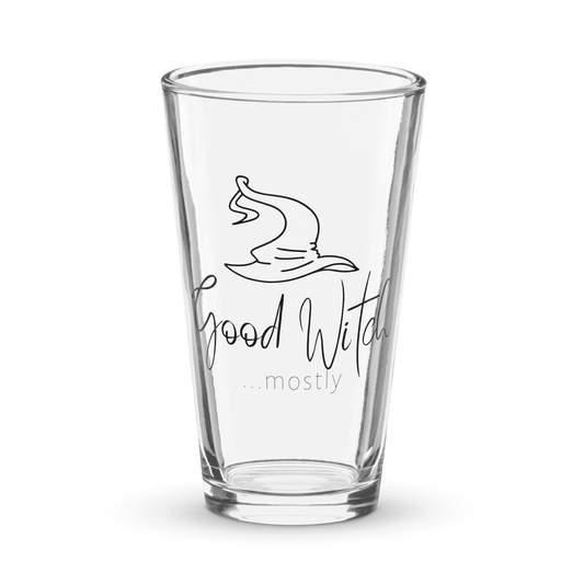 Shaker Pint Glass: Good Witch... Mostly