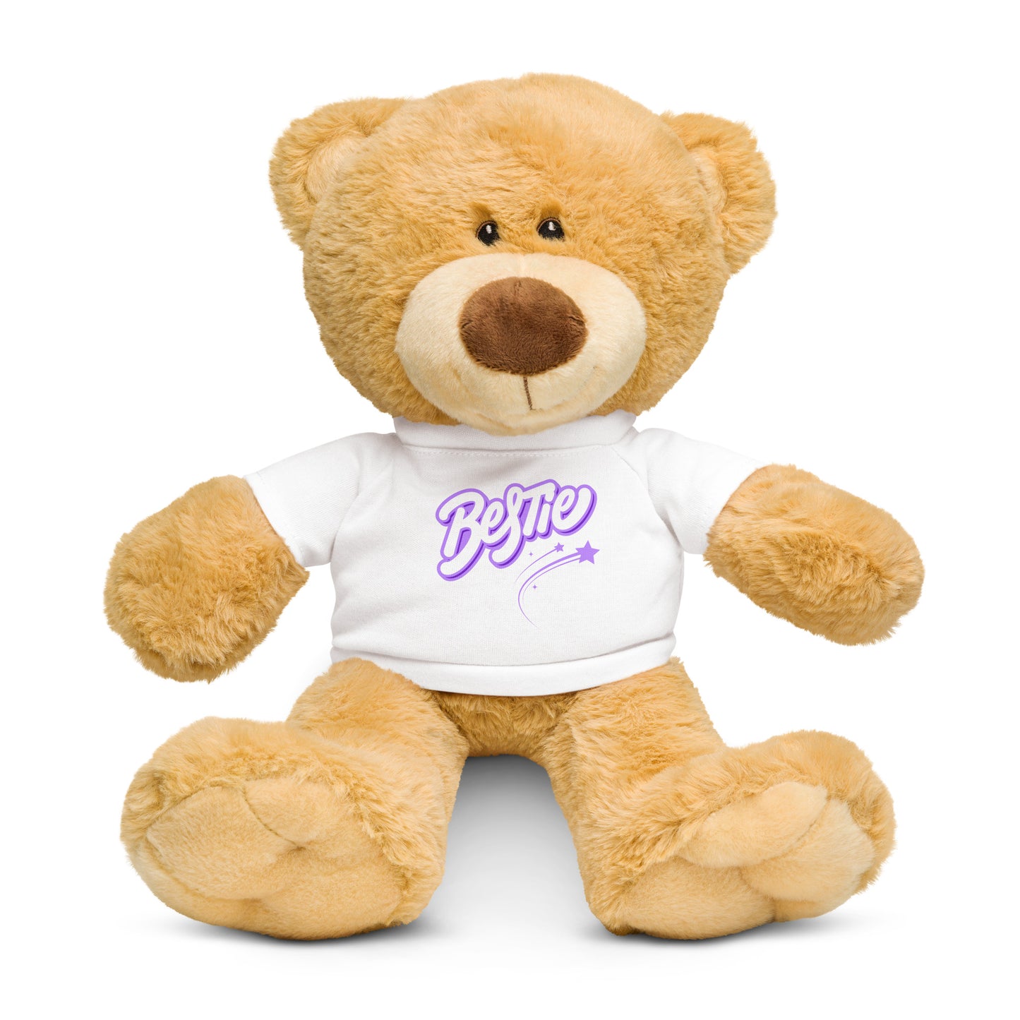 Bestie Teddy Bear (purple text)