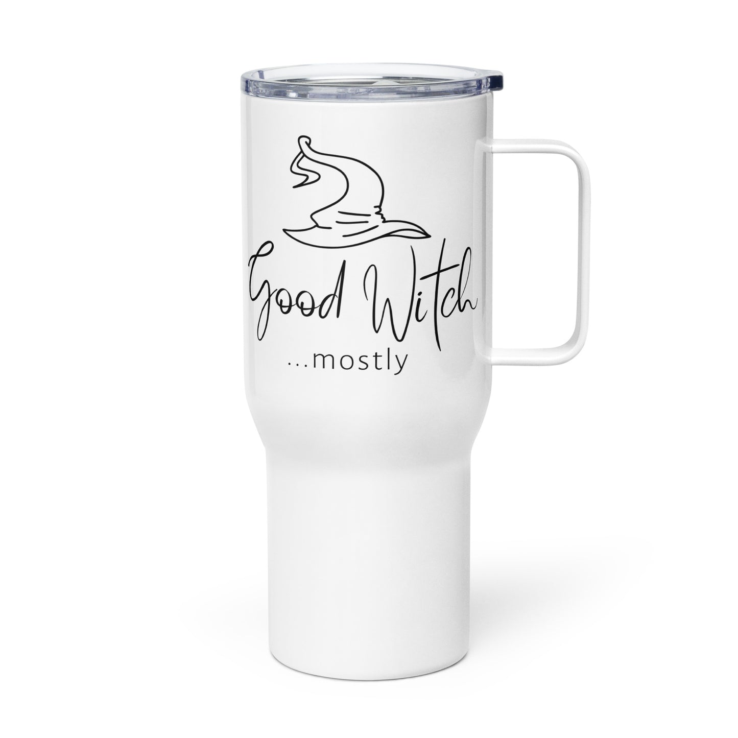 Travel Mug with Handle: Good Witch... Mostly (25 oz)