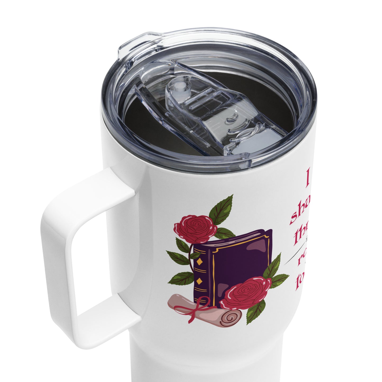 Shadows • Thrones • Roses • Tomes Romantasy Travel Mug (25-40 oz)