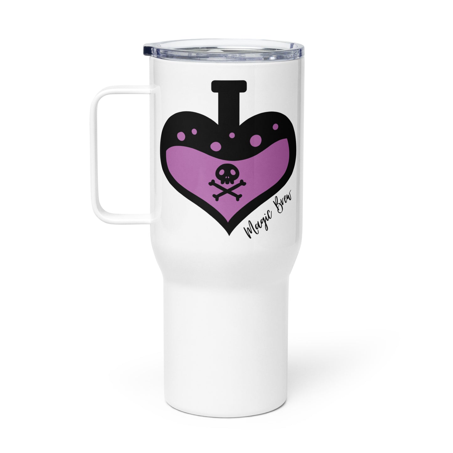 Travel Mug with Handle: Magic Brew (25 oz)