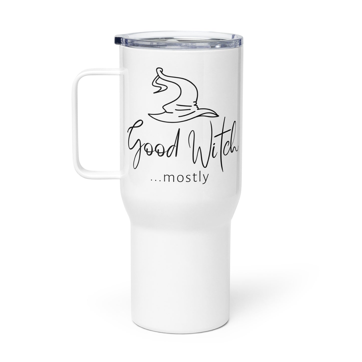 Travel Mug with Handle: Good Witch... Mostly (25 oz)