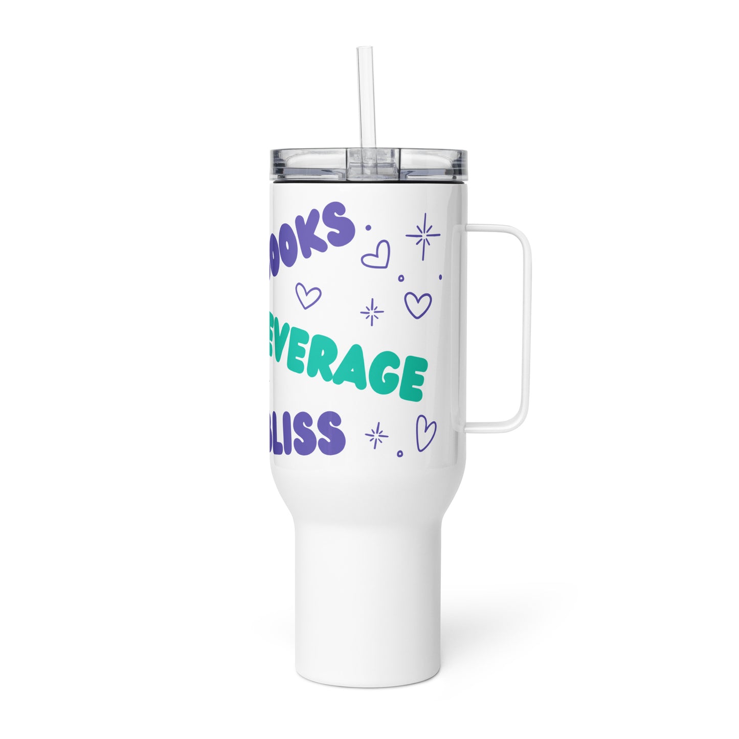 Books Beverage Bliss Travel Mug (25-40 oz)
