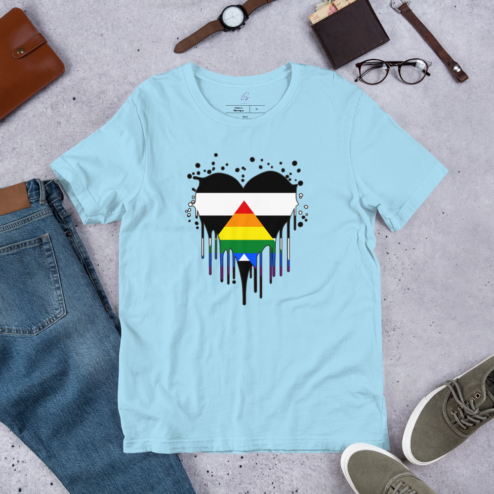 Unisex Tee Bella + Canvas 3001: Ally Pride Heart