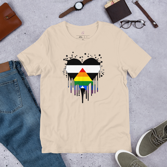 Unisex Tee Bella + Canvas 3001: Ally Pride Heart