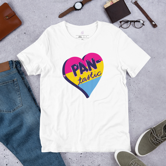 Unisex Tee Bella + Canvas 3001: Pantastic, Pansexual Heart