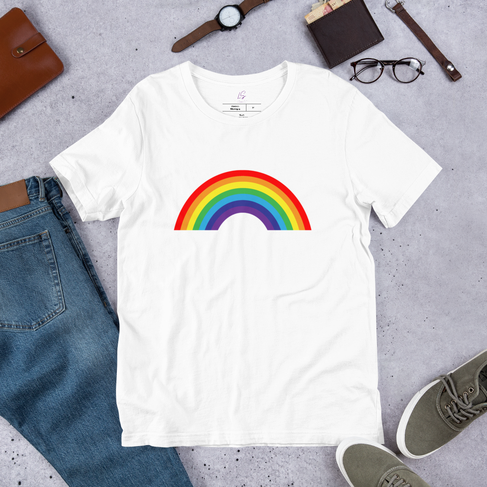 Unisex Tee Bella + Canvas 3001: Rainbow