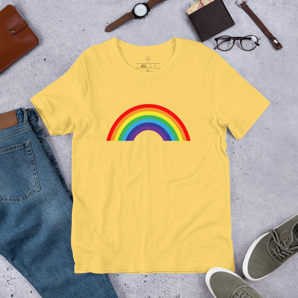 Unisex Tee Bella + Canvas 3001: Rainbow