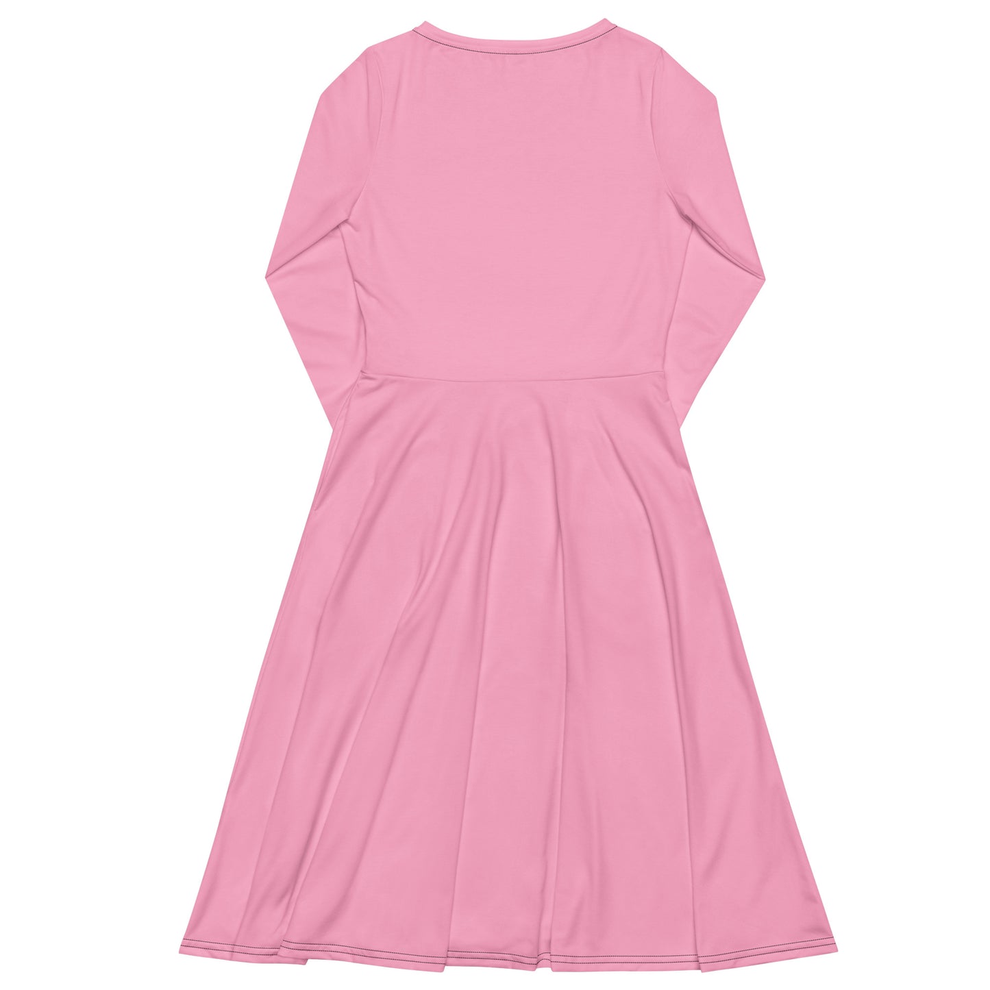 Long-Sleeve Midi Dress: Love 24/7 (cotton candy pink)