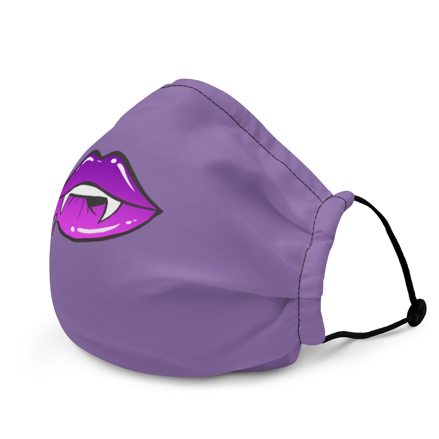 Premium face mask: Purple Vamp Lips