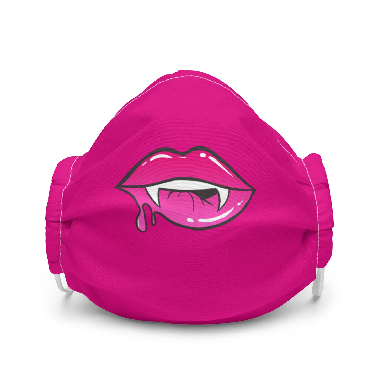 Premium face mask: Pink Vamp Lips