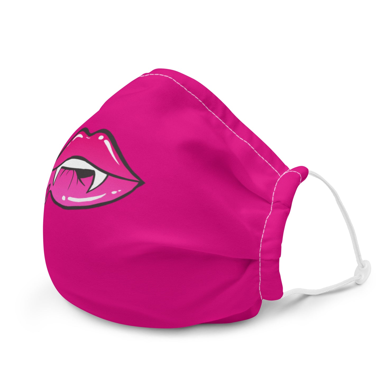 Premium face mask: Pink Vamp Lips