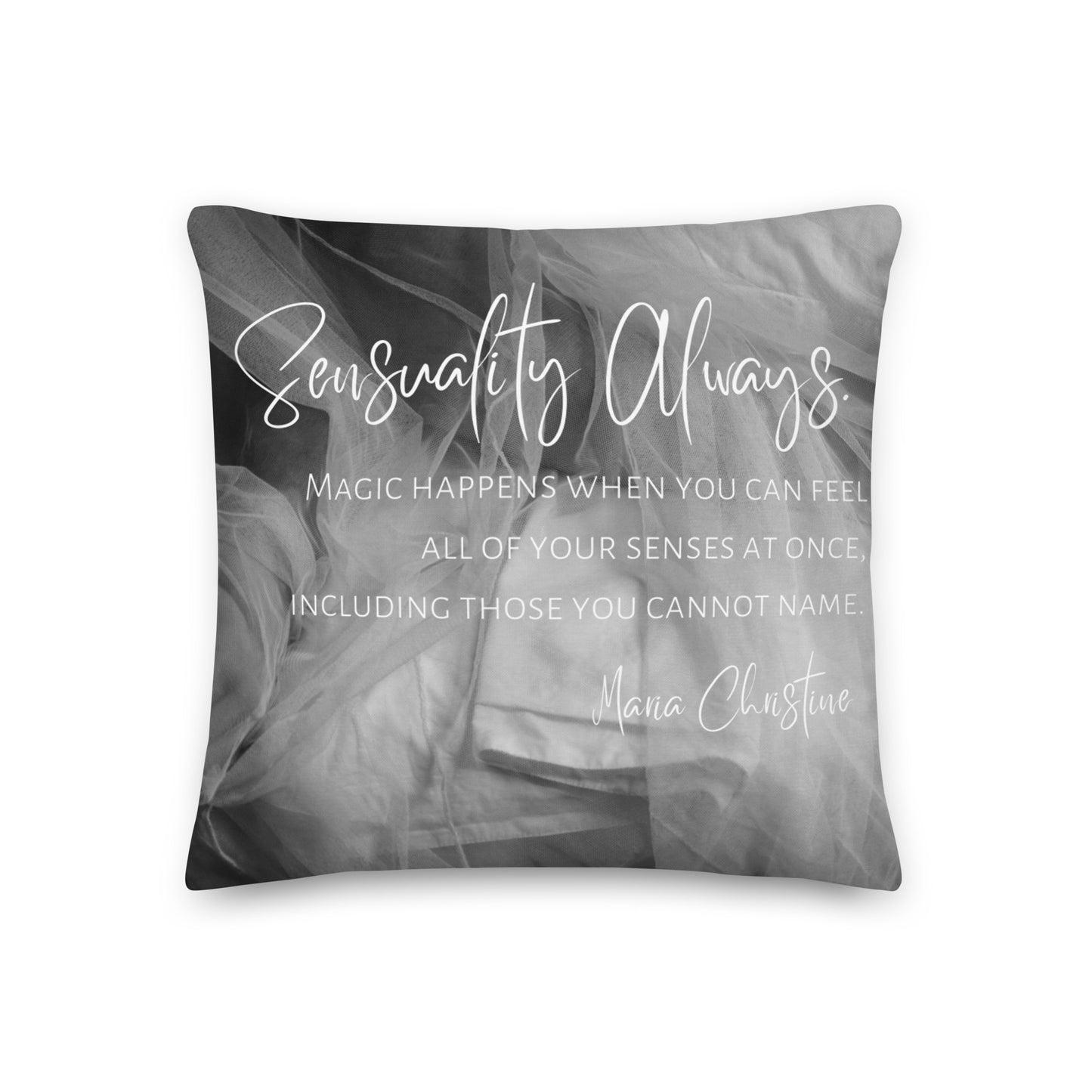 Premium Throw Pillow: Sensuality Always