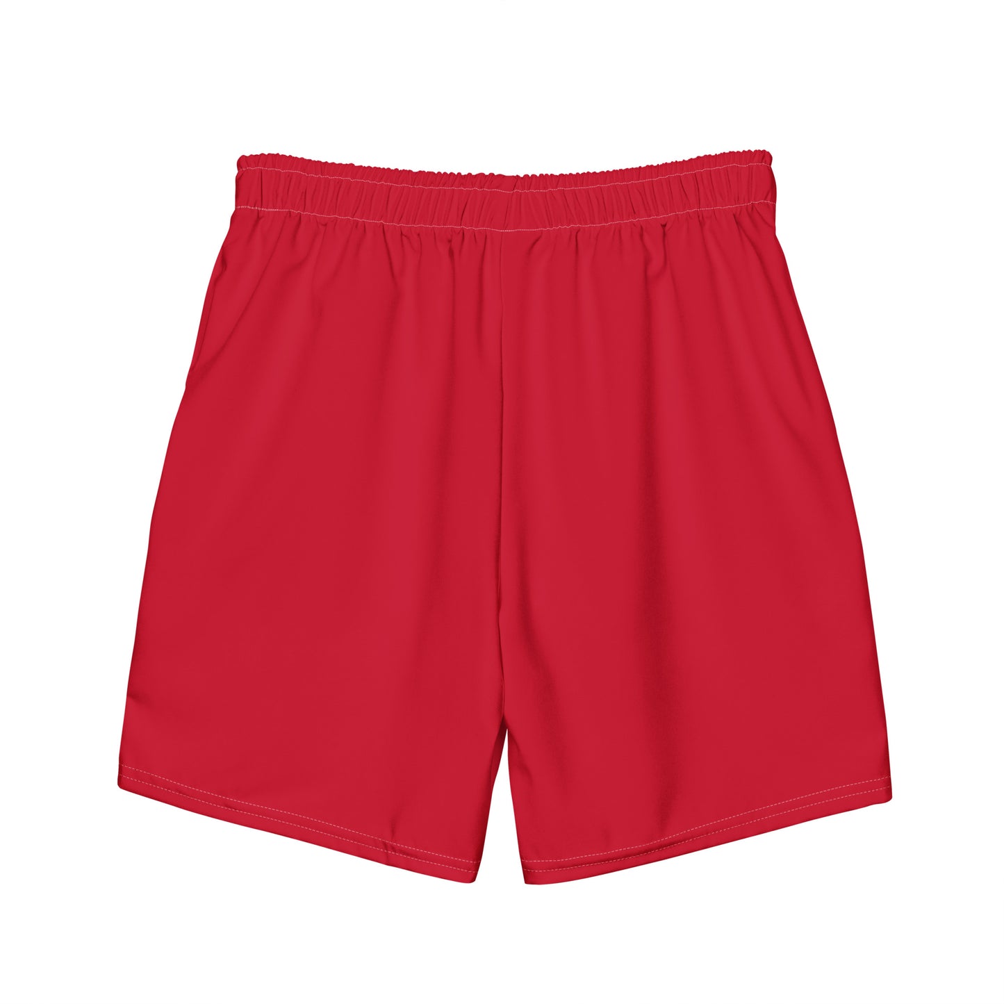 All-Over Print Recycled Swim Shorts: Red