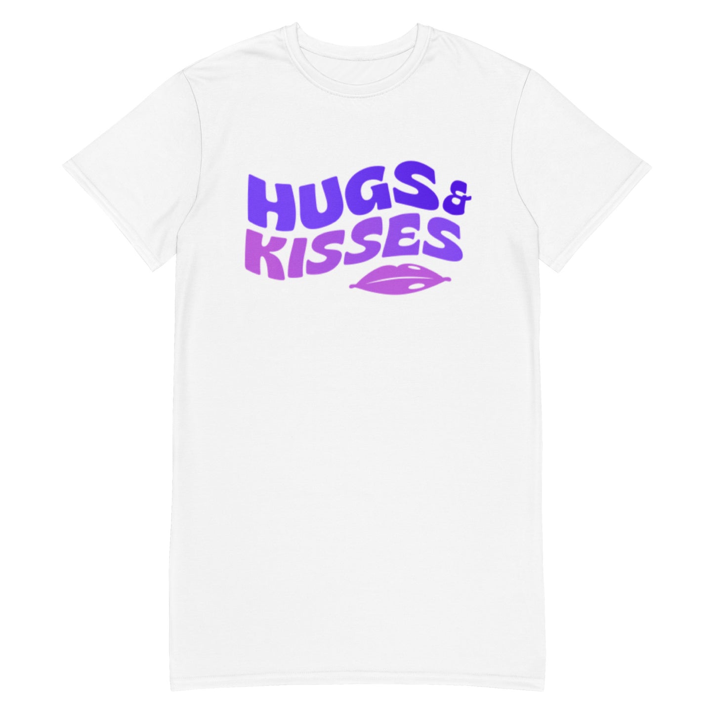 T-shirt Dress: Hugs & Kisses