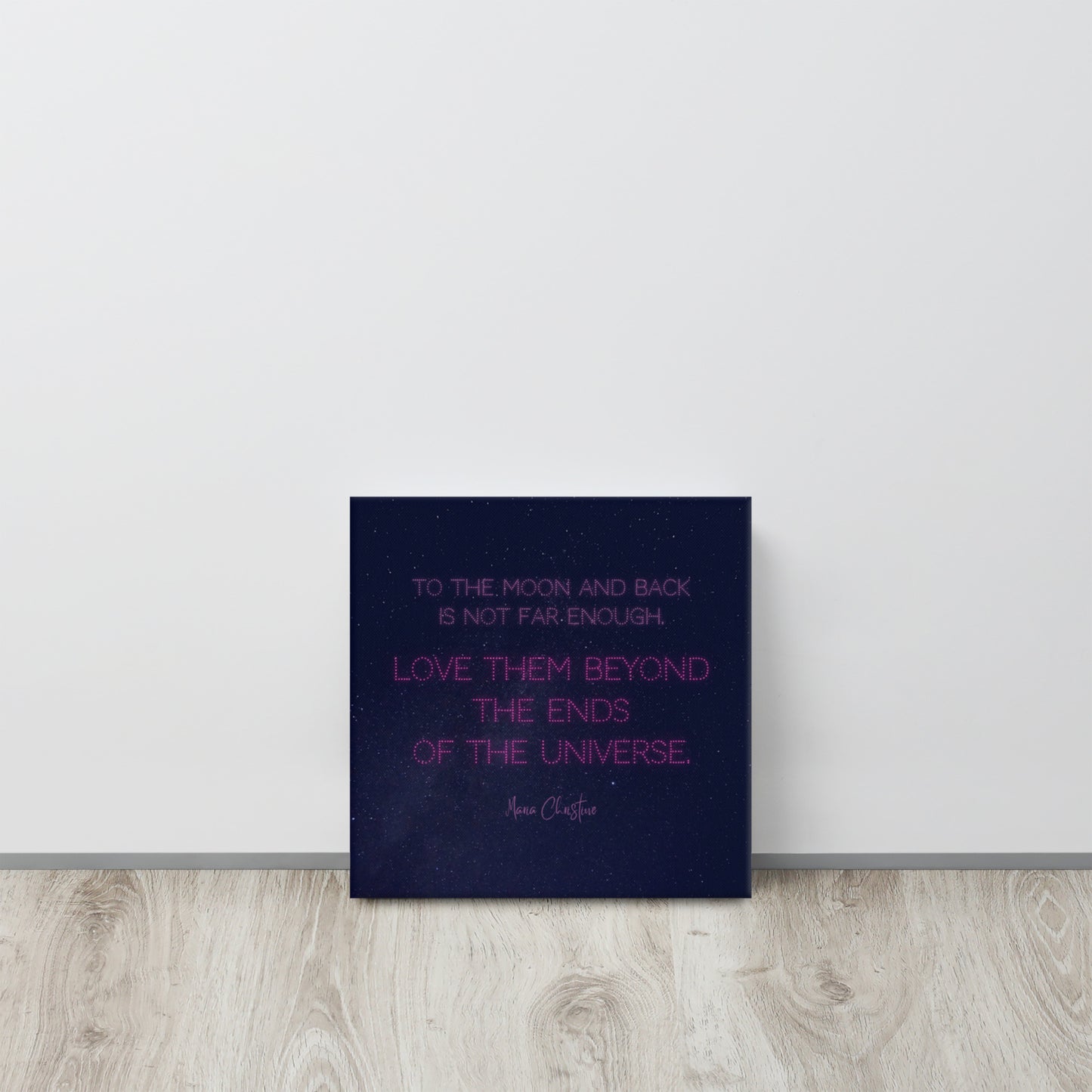 Canvas Art: Love Them Beyond... by Maria Christine  (pink text)