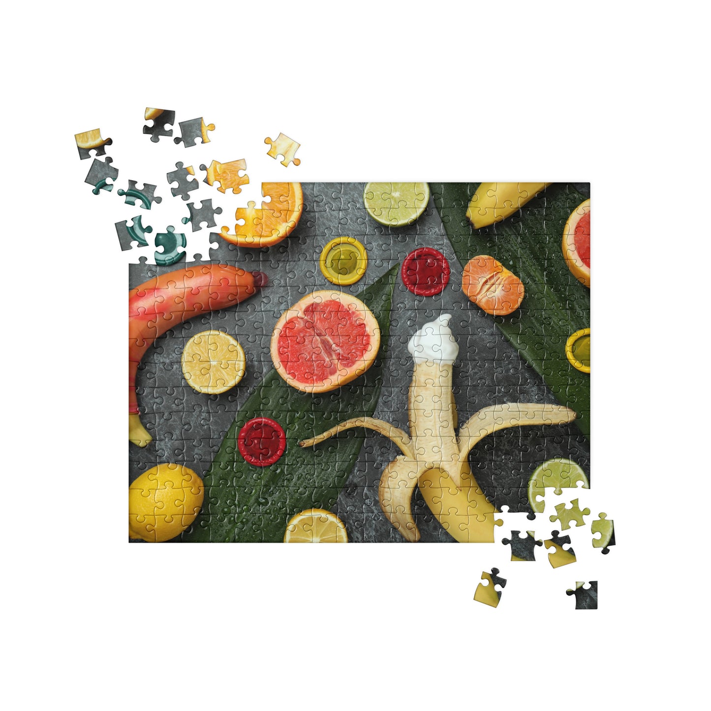 Sensual Jigsaw Puzzle: Banana & Condoms