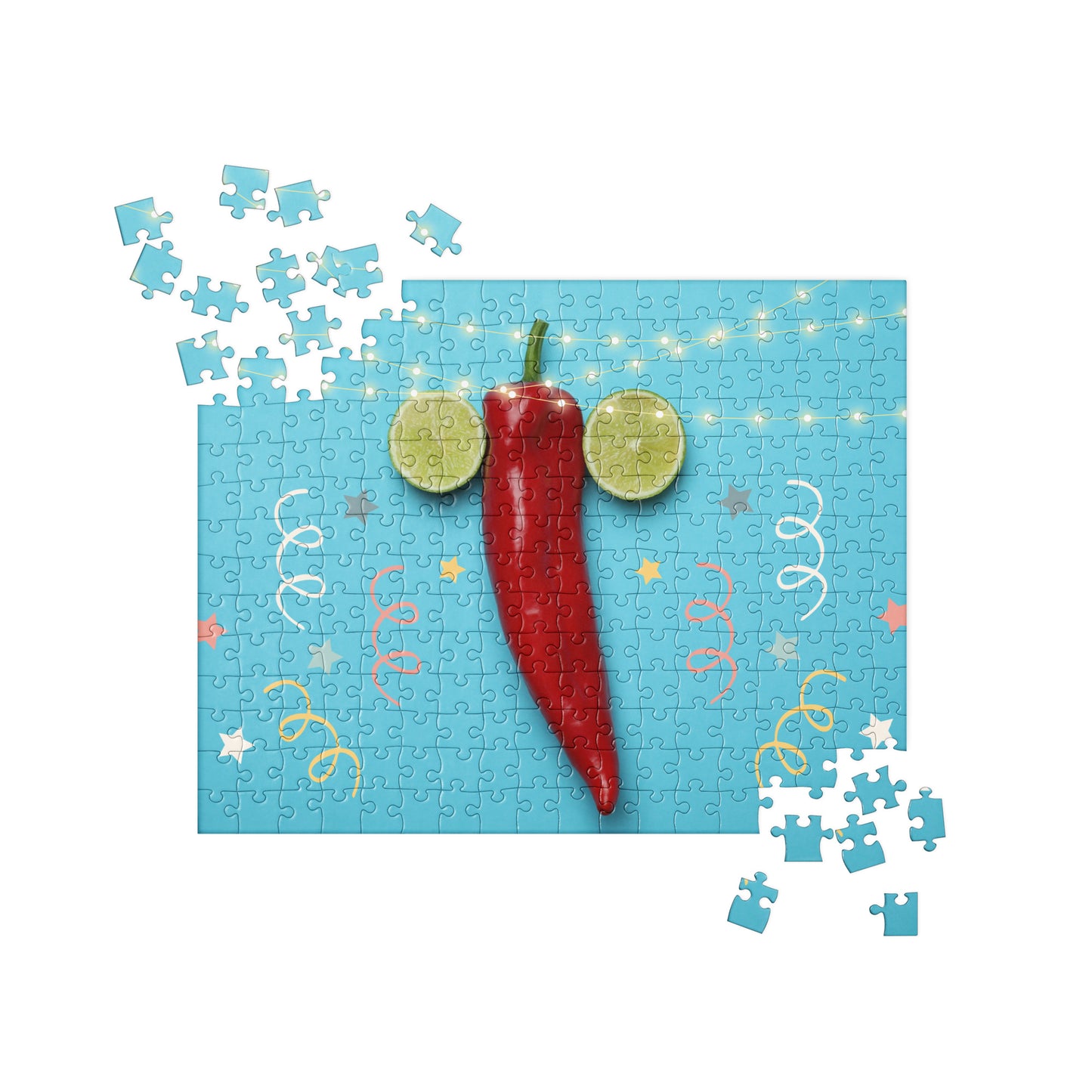 Sensual Jigsaw Puzzle: Chili Pepper and Limes