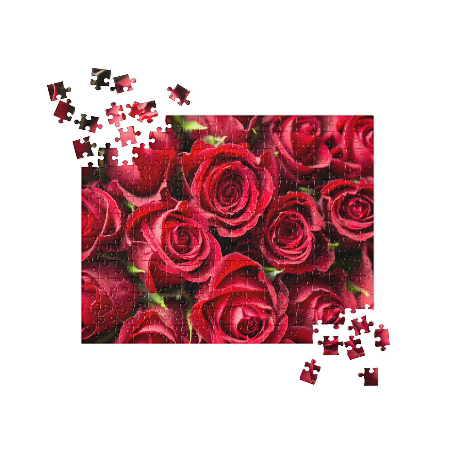 Floral Jigsaw Puzzle: Red Roses