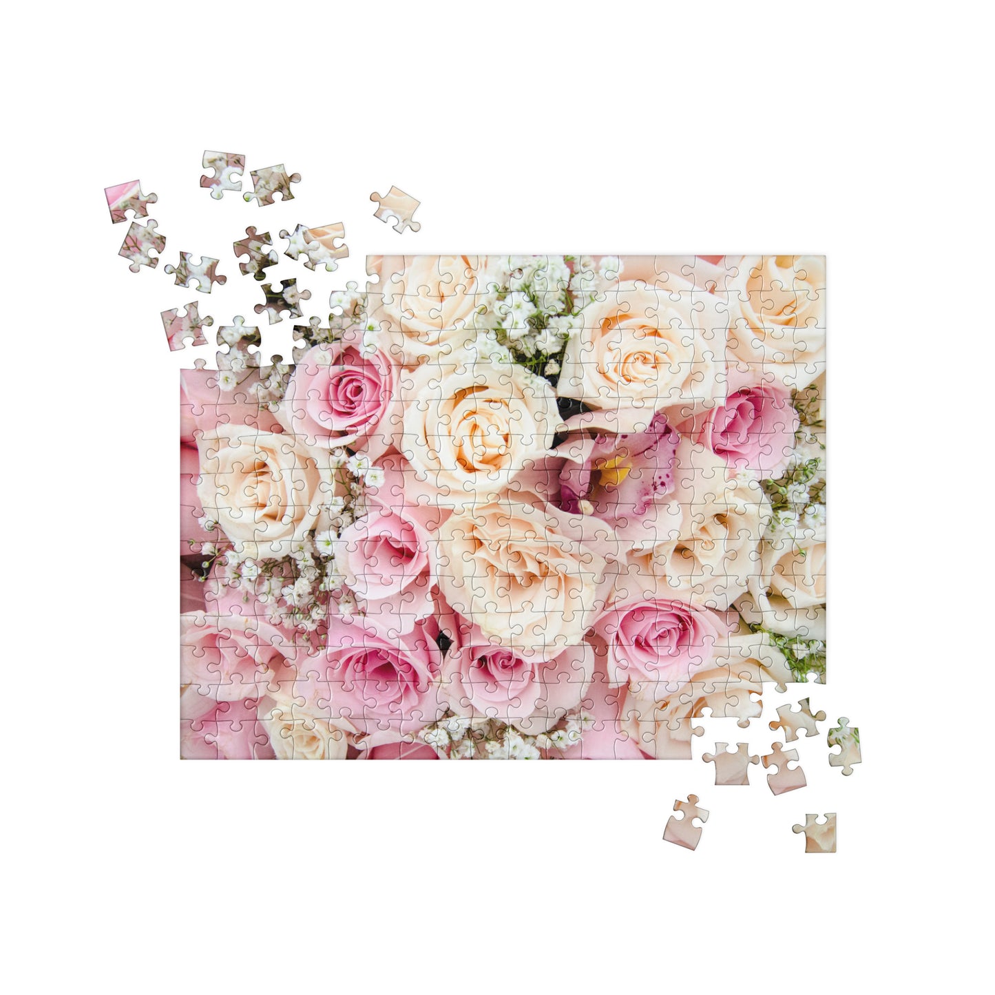 Floral Jigsaw Puzzle: Floral Bouquet with Roses