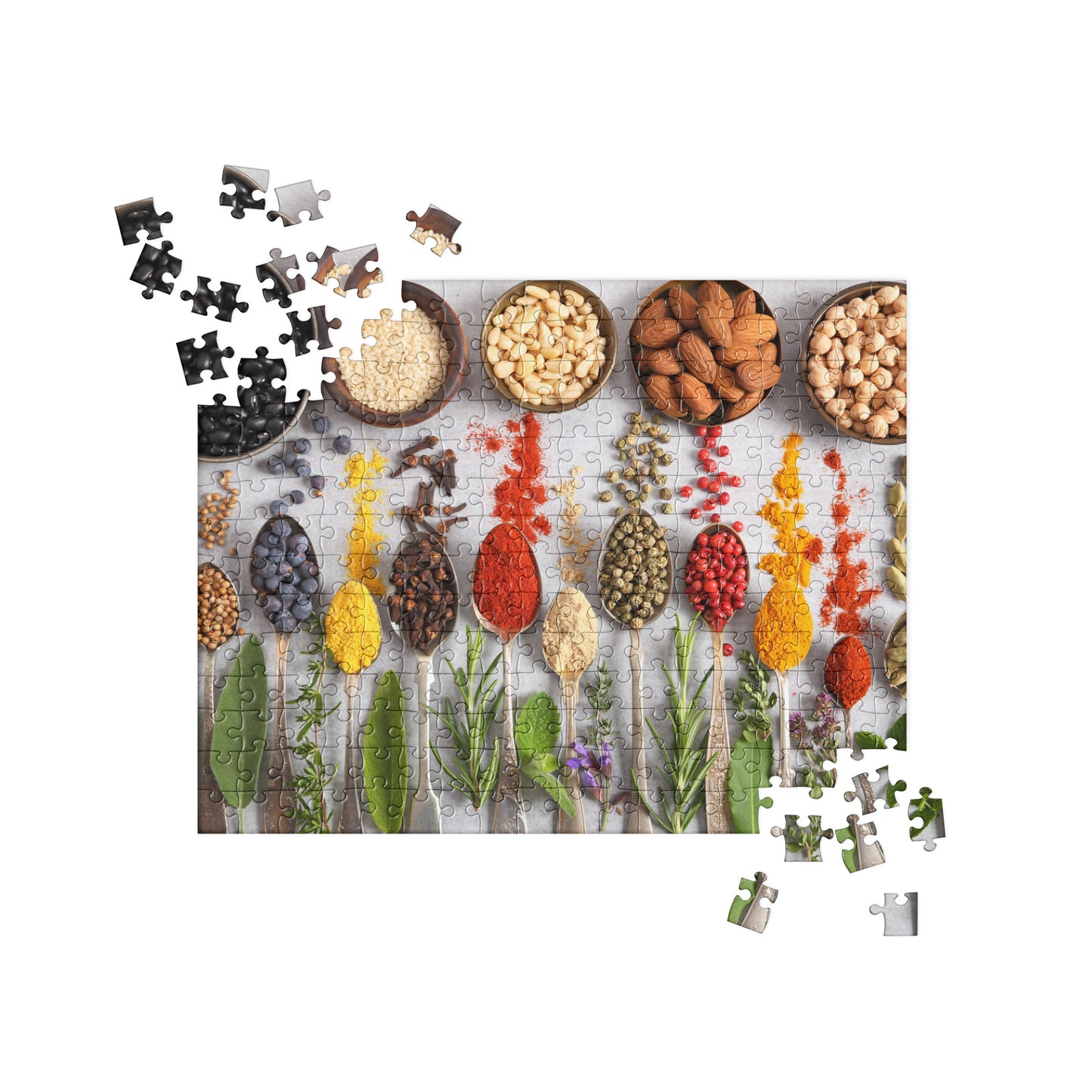 Herb Garden Jigsaw puzzle: Herbs, Spices, Nuts, Legumes
