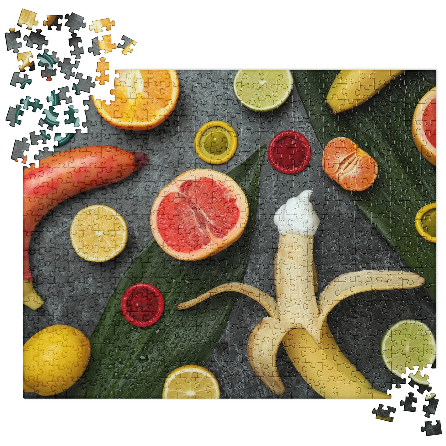 Sensual Jigsaw Puzzle: Banana & Condoms