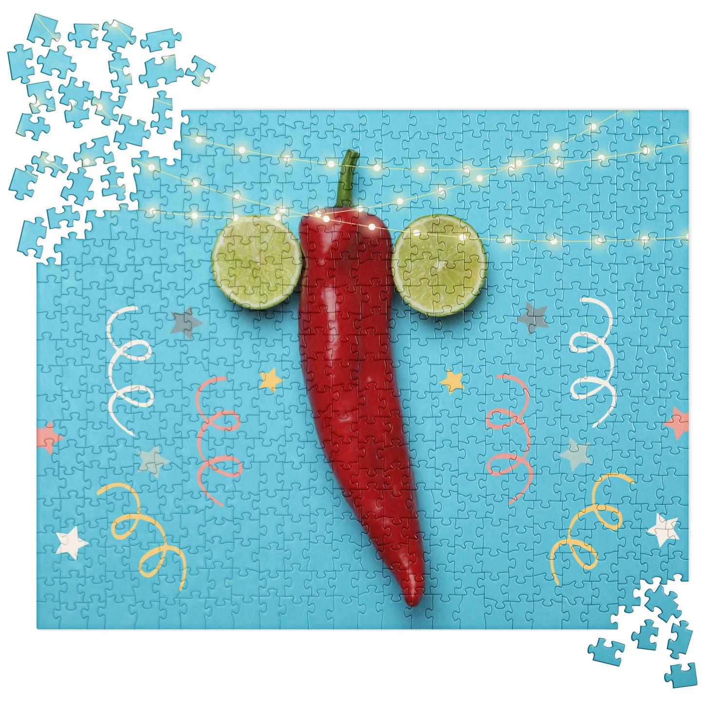 Sensual Jigsaw Puzzle: Chili Pepper and Limes