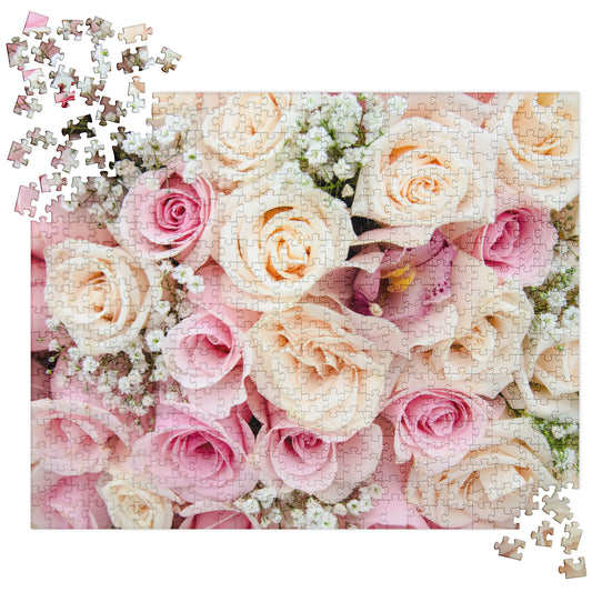 Floral Jigsaw Puzzle: Floral Bouquet with Roses