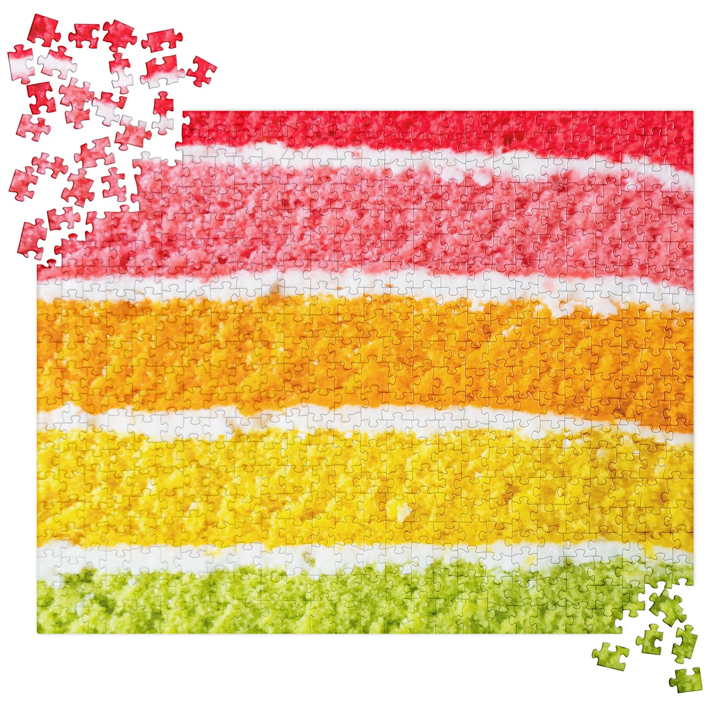 Food Fare Jigsaw puzzle: Rainbow Layer Cake