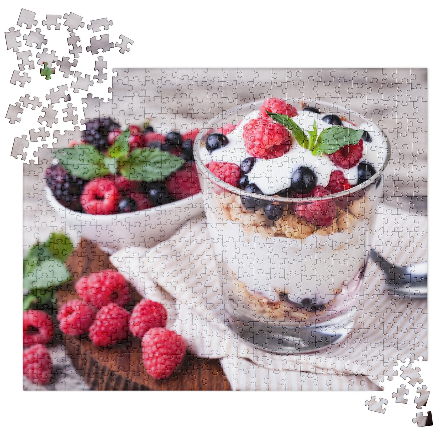 Food Fare Jigsaw puzzle: Yogurt with Muesli & Fruit