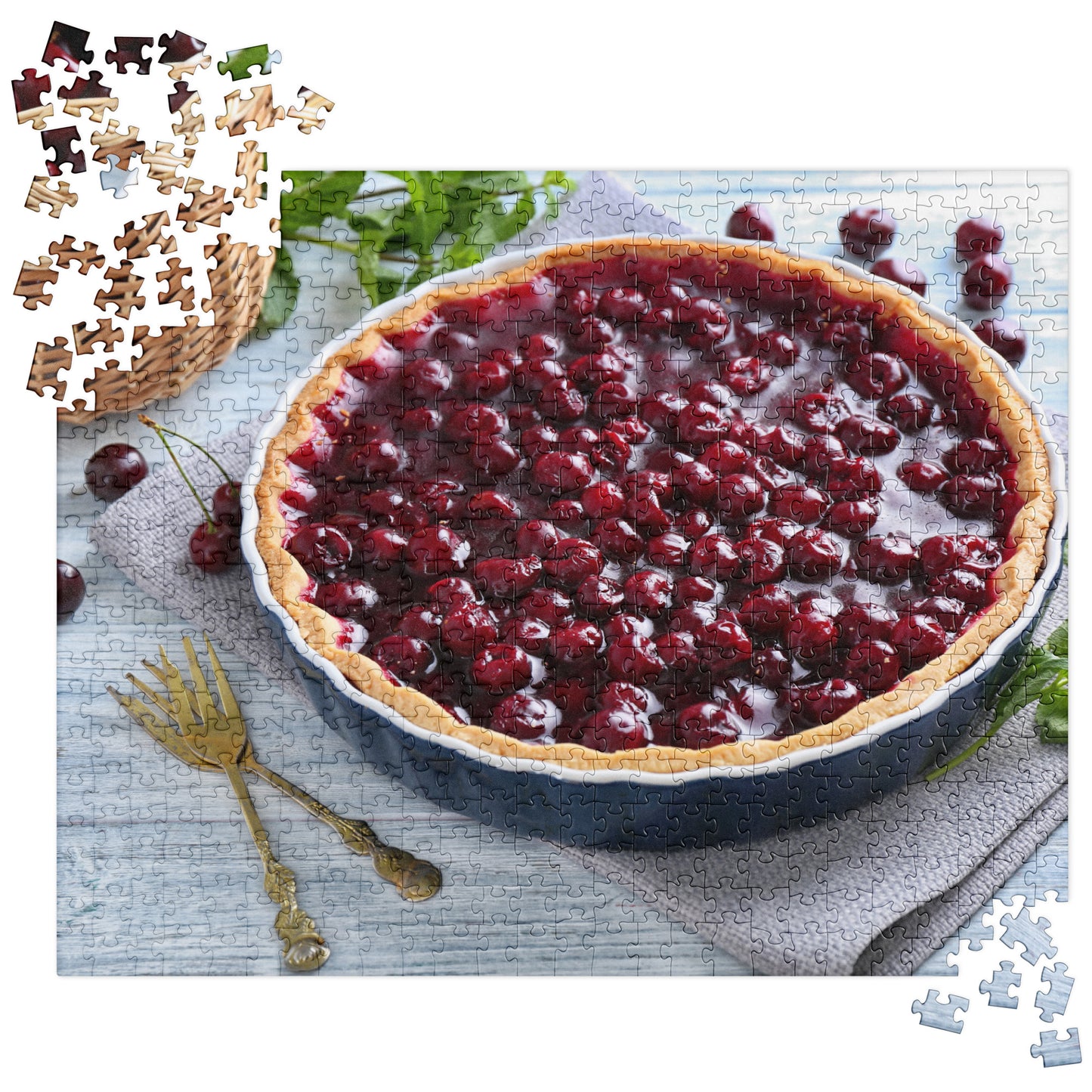 Food Fare Jigsaw Puzzle: Single Cherry Pie