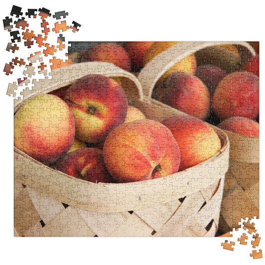 Food Fare Jigsaw Puzzle: Baskets of Peaches