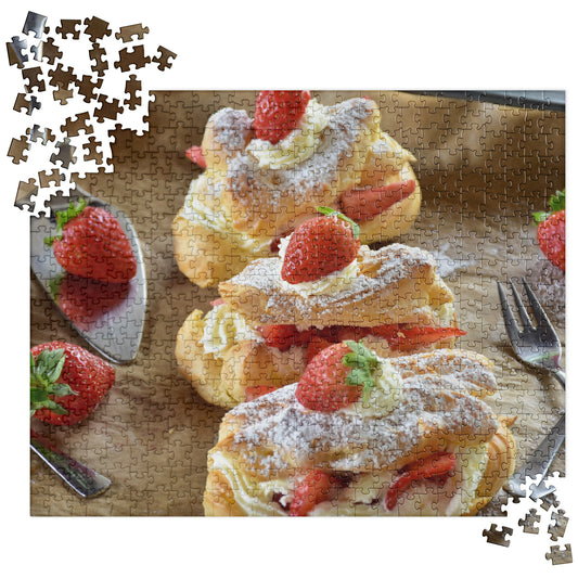 Food Fare Jigsaw Puzzle: Strawberry Eclairs