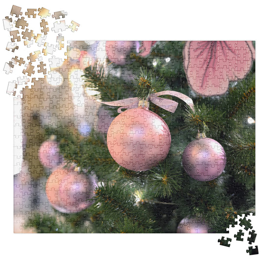 Winter Jigsaw Puzzle: Pink Ornaments