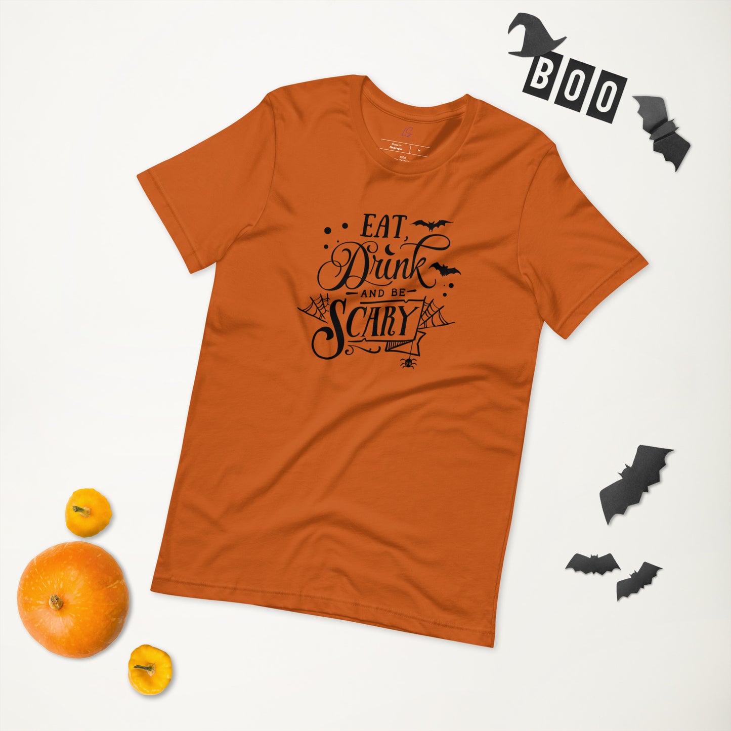 Unisex Tee: Eat Drink and Be Scary
