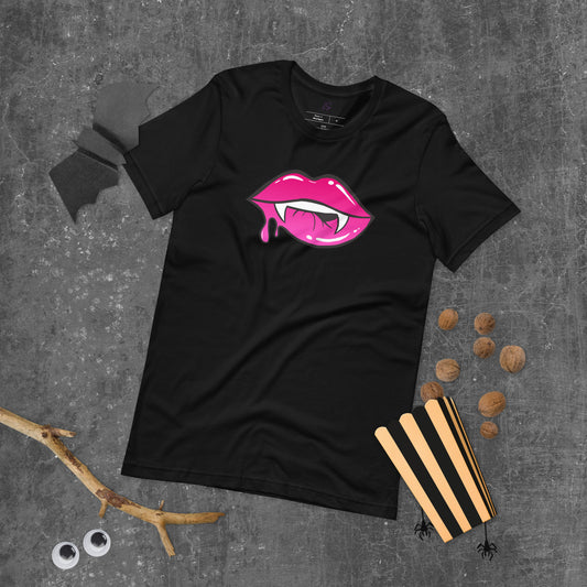 Unisex Tee: Pink Vamp Lips