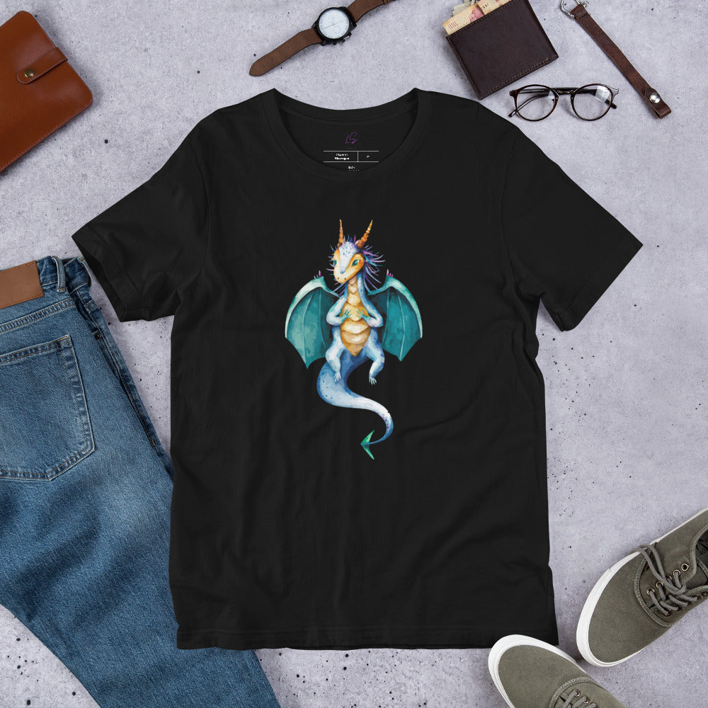 Unisex Tee: Watercolor Dragon III