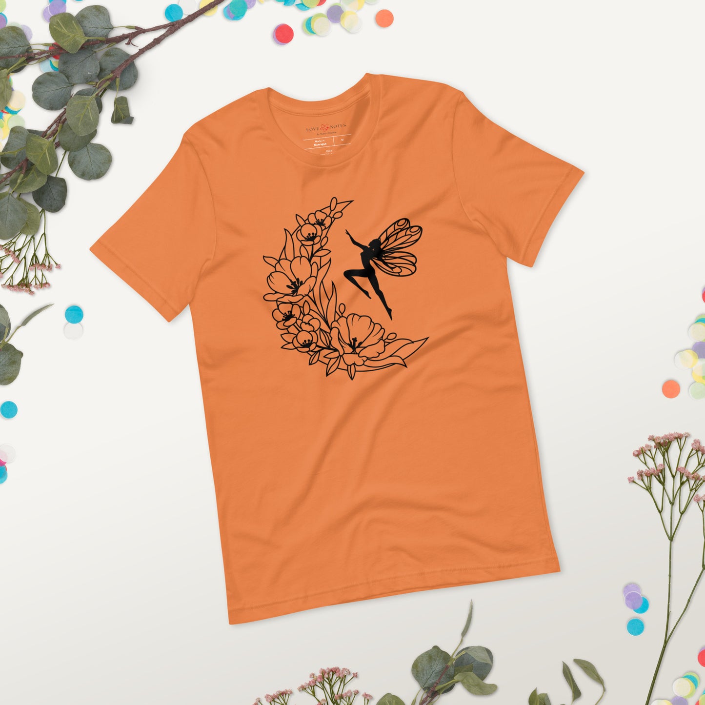 Unisex Tee: Fairy with Floral Moon