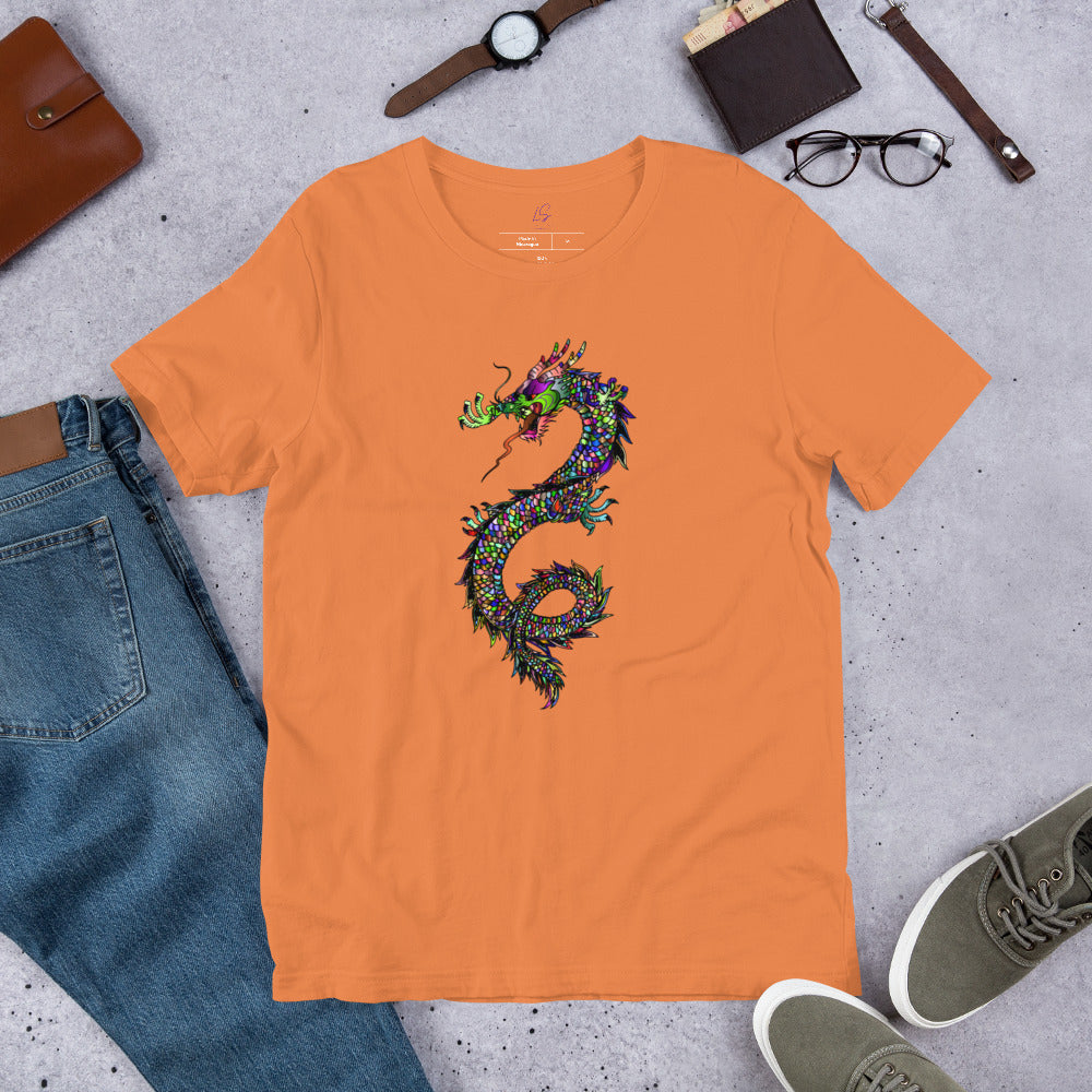 Unisex Tee: Colorful Dragon