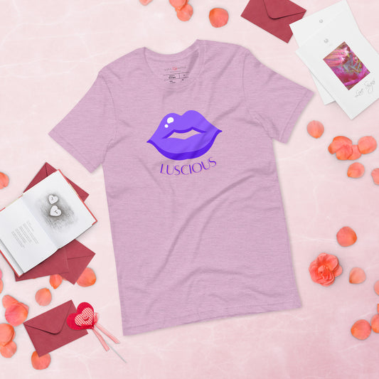 Unisex Tee: Luscious Lips (purple)