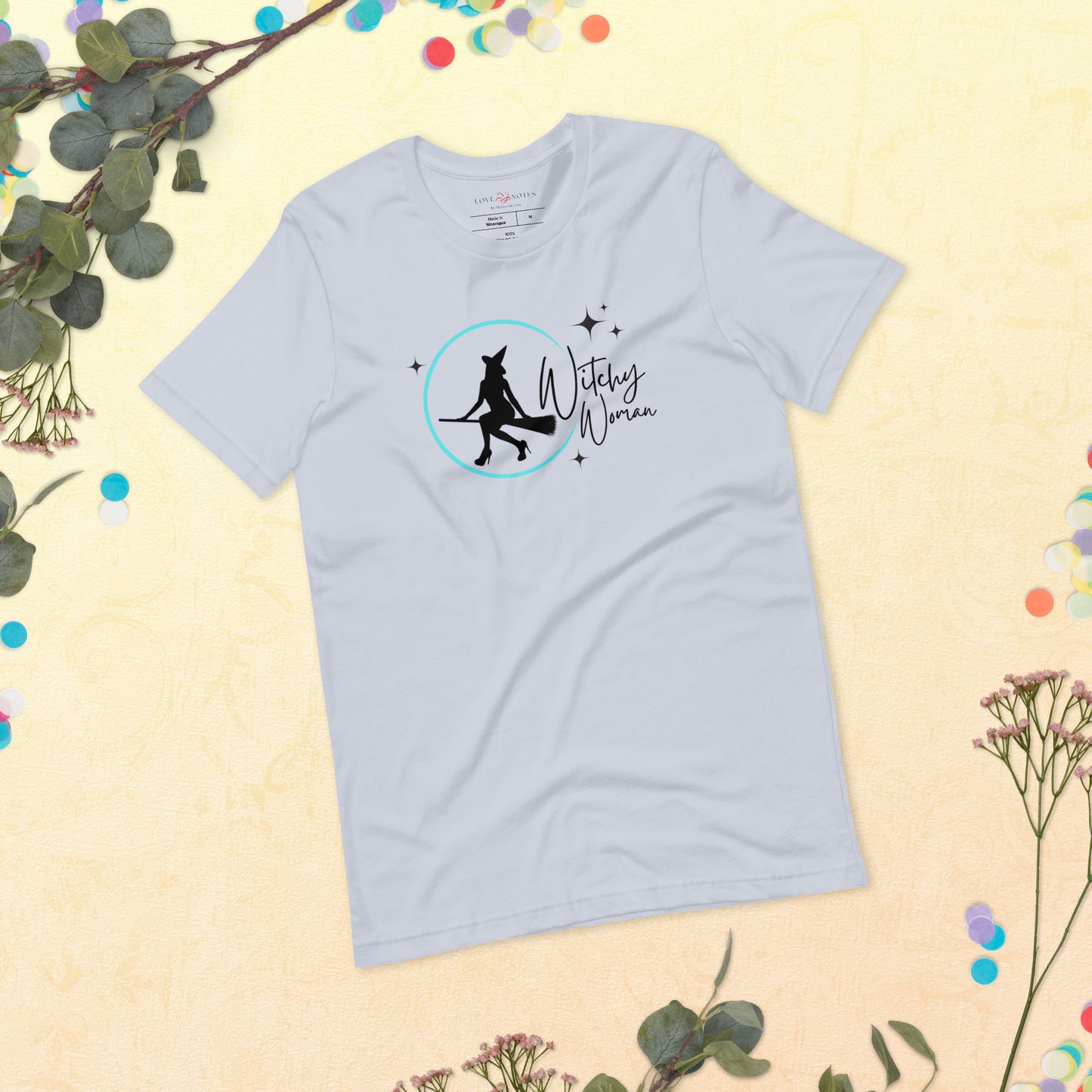 Unisex Tee: Witchy Woman (turquoise moon)