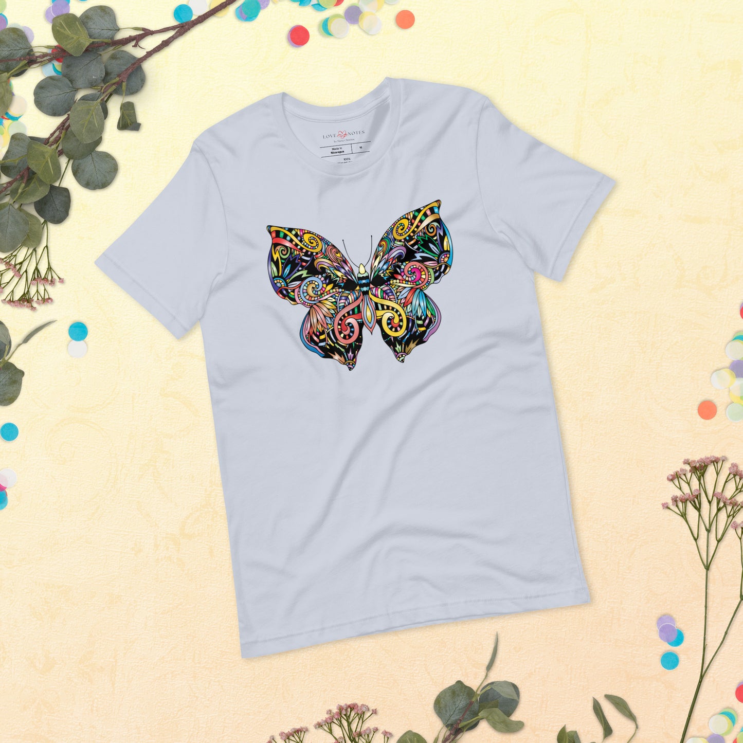 Unisex Tee: Colorful Butterfly