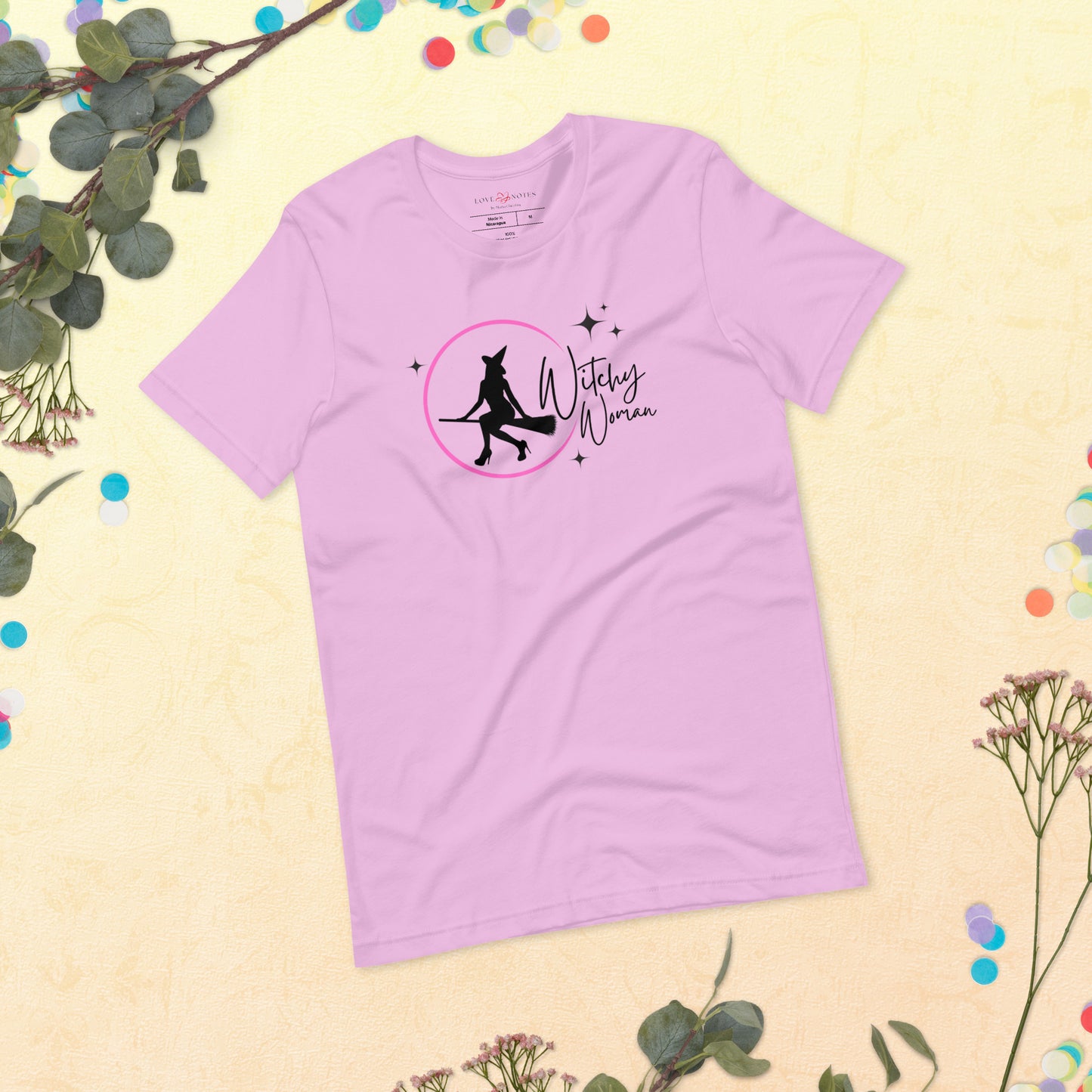 Unisex Tee: Witchy Woman (pink moon)